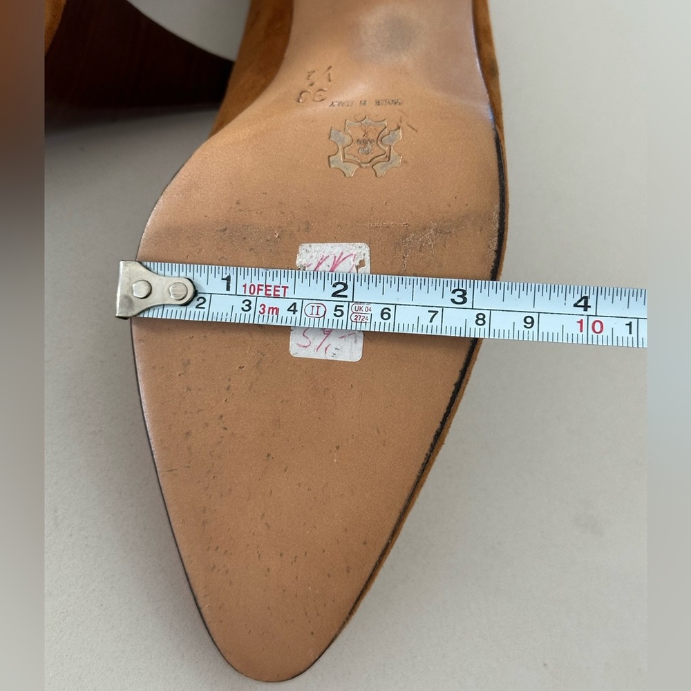 Vintage Linea Dior Women’s Suede Pumps‎ Mustard Size 7.5 B4 - Picture 11 of 11